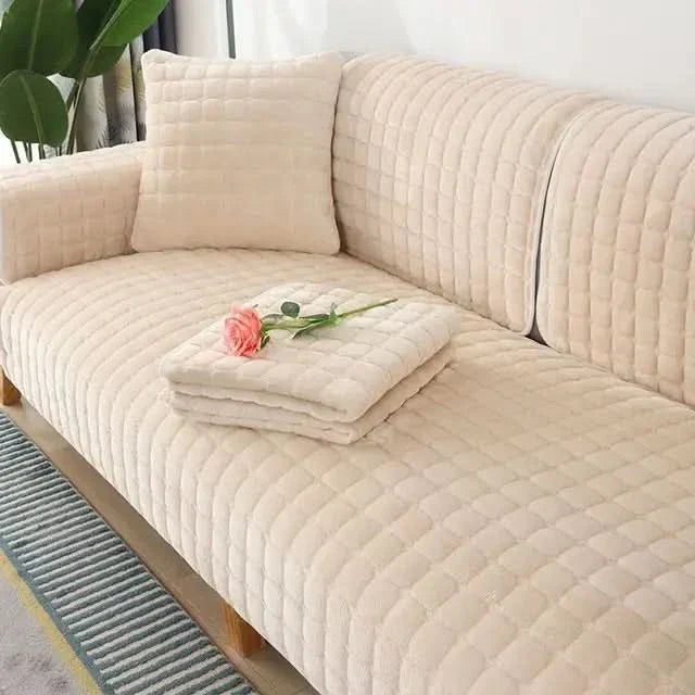 VelvetCozy - Plush velvet anti-slip soffa överdrag för ökad elegans och komfort