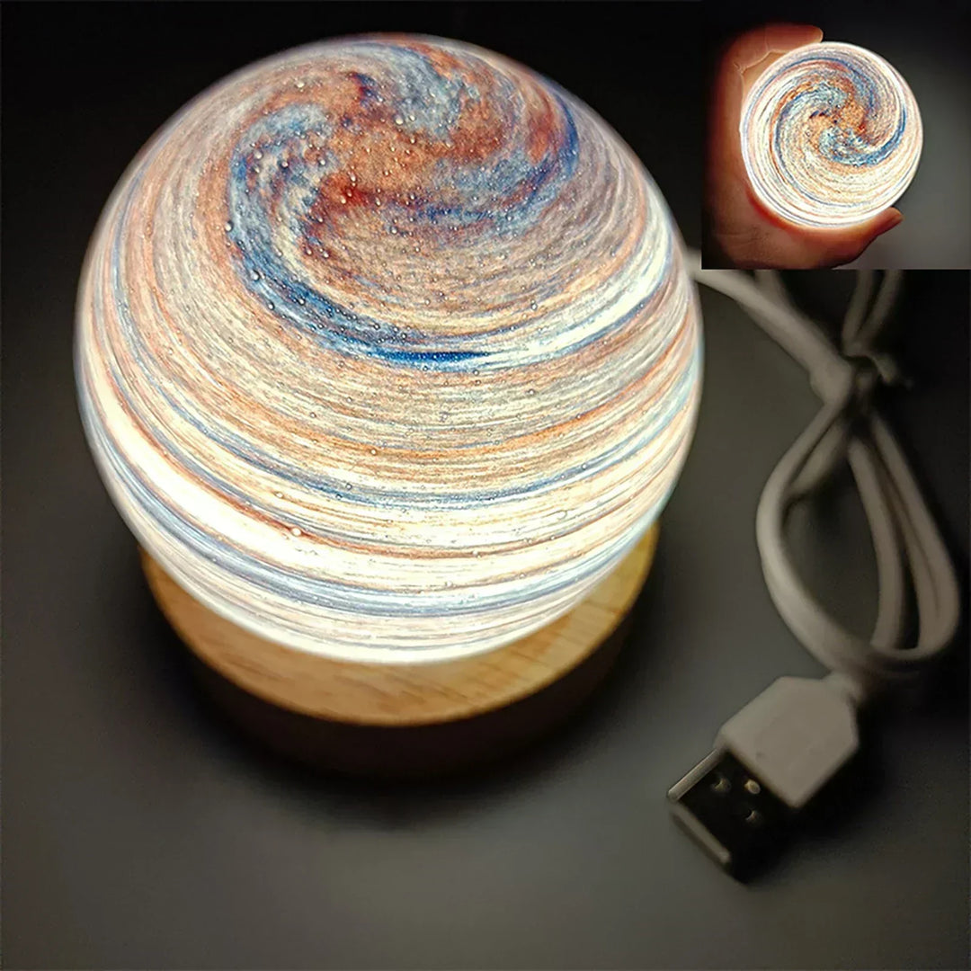 CosmicGlow - Mini nattlampor 3D - soldekoration LED - galaxstämning
