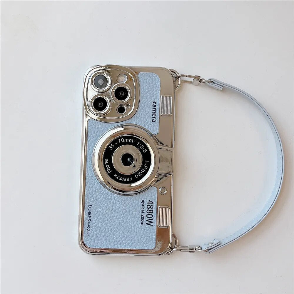 Tidlös Flash Kamera-Inspirerad iPhone Fodral