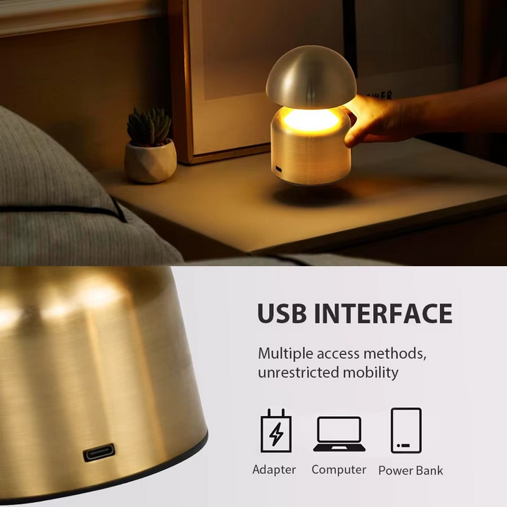 Mångsidig LED Touch Sänglampa - 3-färgad Dimbar Nattlampa