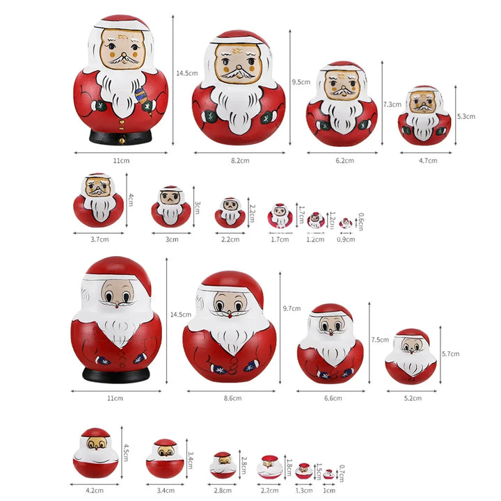 10 delar/set trä ryska matryoshka-dockor