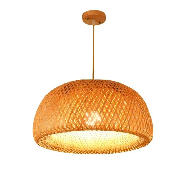 Luxora Handvävd Bambuskärm - Miljövänlig Taklampa