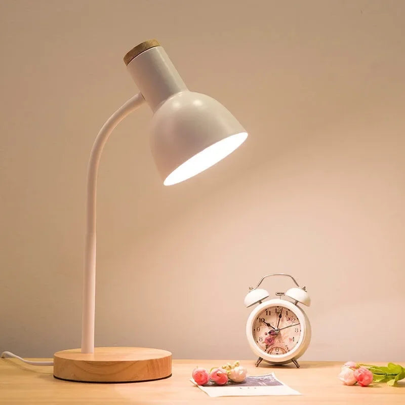Höst- och Vinterbelysning | Nordisk Kreativ Träkonst Järn LED Skrivbordslampa - Moxie