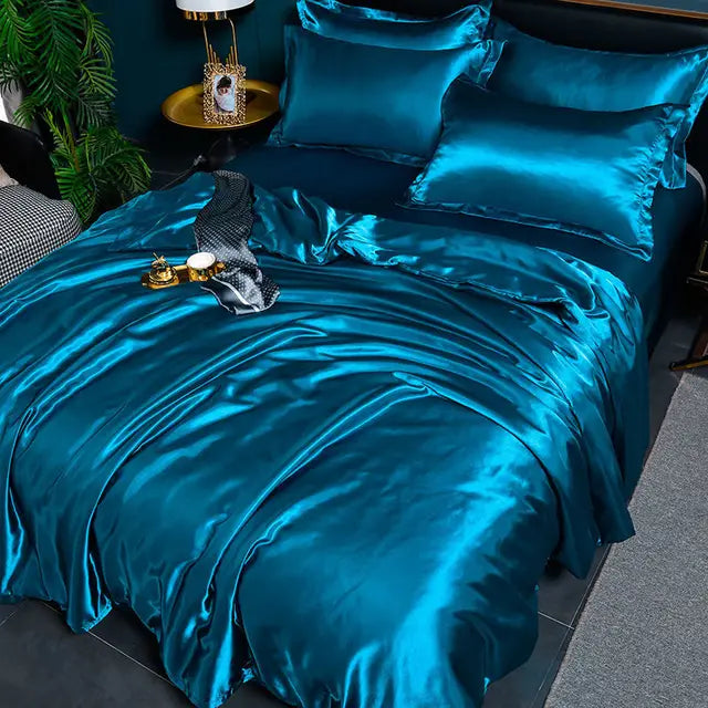 SatinLuxe Duvet Cover - Lyxigt Satin Duvet Täck för Ditt Sovrum