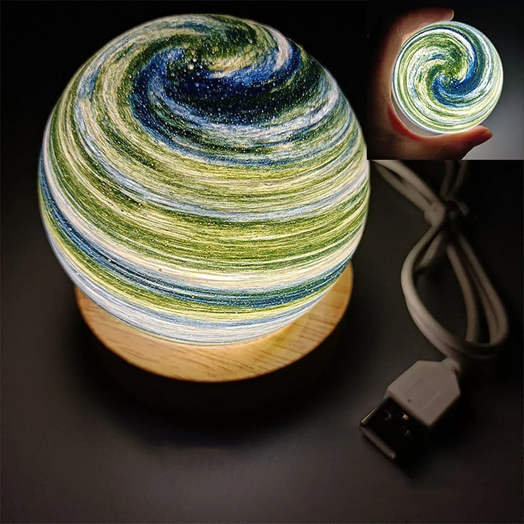 CosmicGlow - Mini nattlampor 3D - soldekoration LED - galaxstämning
