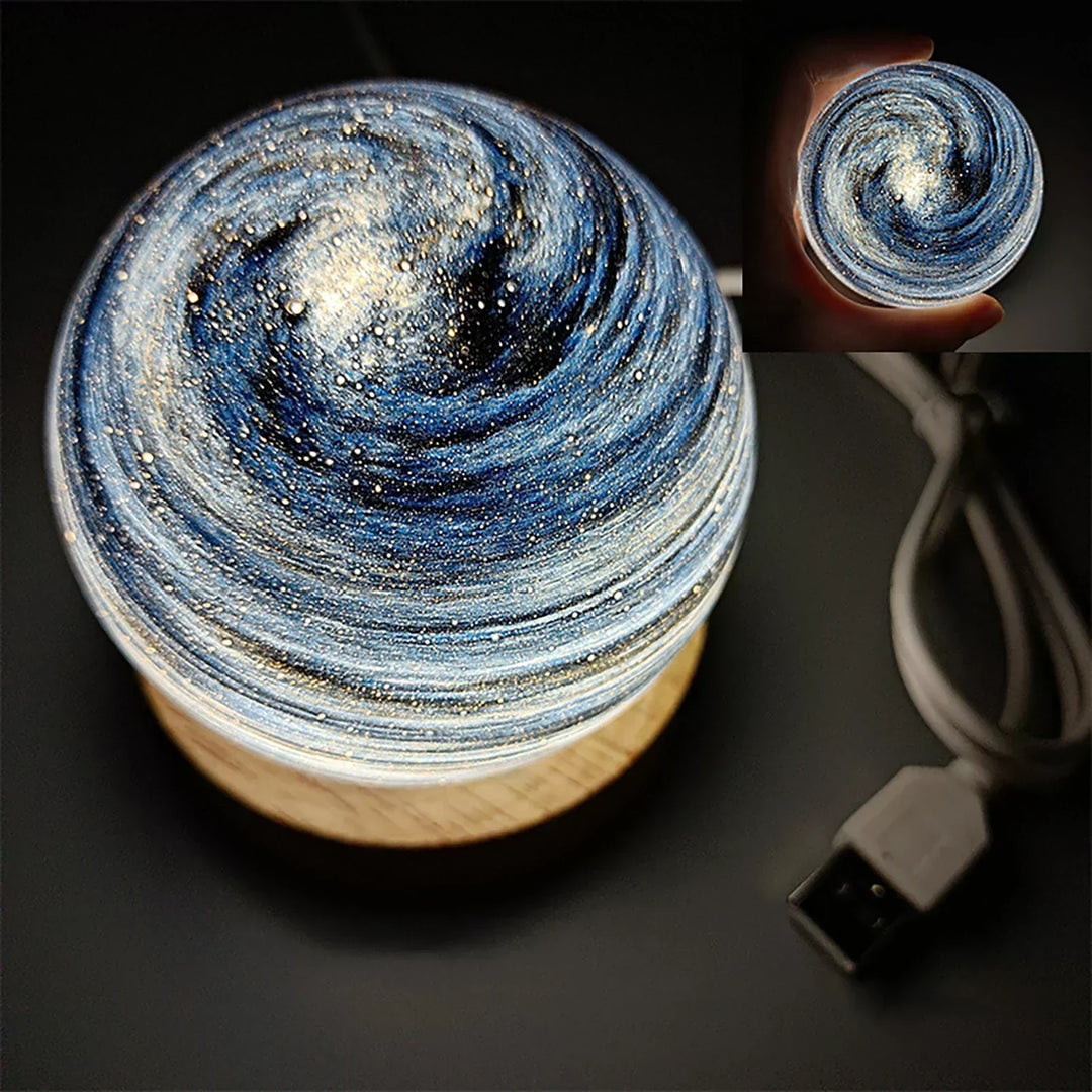 CosmicGlow - Mini nattlampor 3D - soldekoration LED - galaxstämning