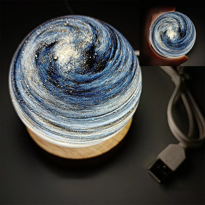 CosmicGlow - Mini nattlampor 3D - soldekoration LED - galaxstämning