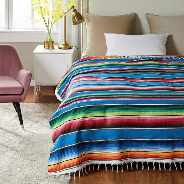 färgglad mexikansk Serape-filt