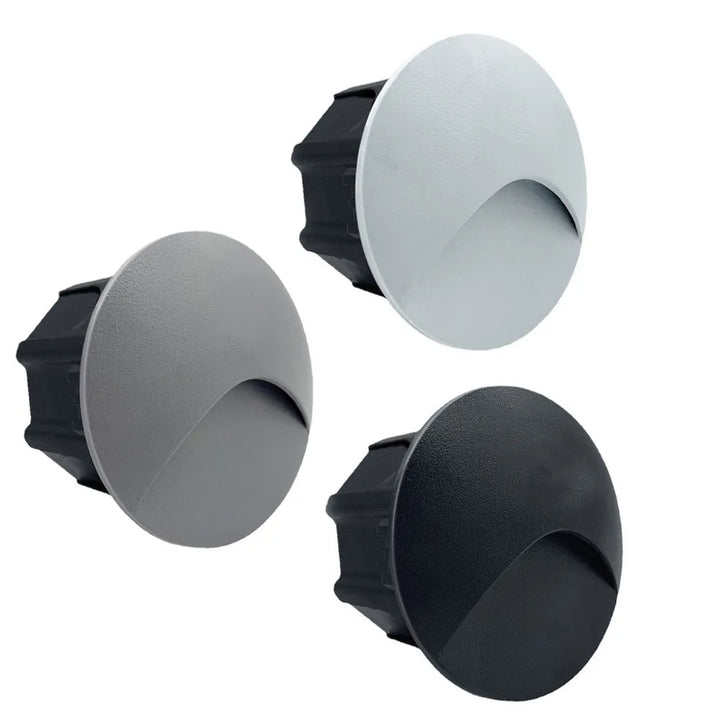 Modern vattentät IP65 LED infälld vägglampa för utomhusbelysning - 3W inbyggd trapp- och balkongportalbelysning