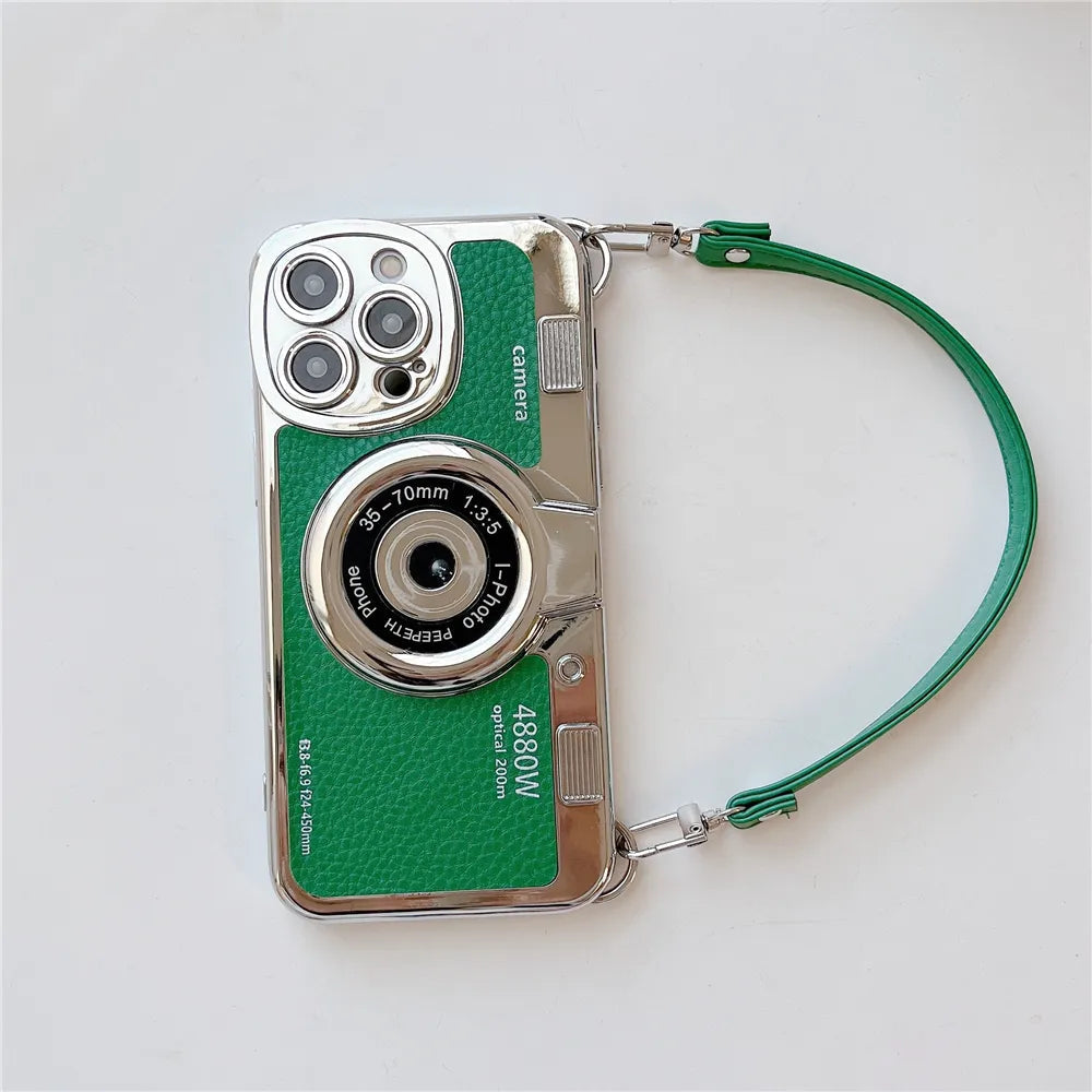 Tidlös Flash Kamera-Inspirerad iPhone Fodral