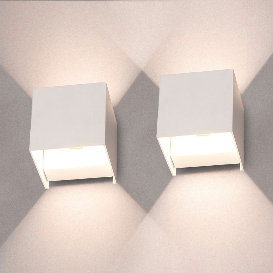 LED Kub Vägglampor | 1+1 Gratis