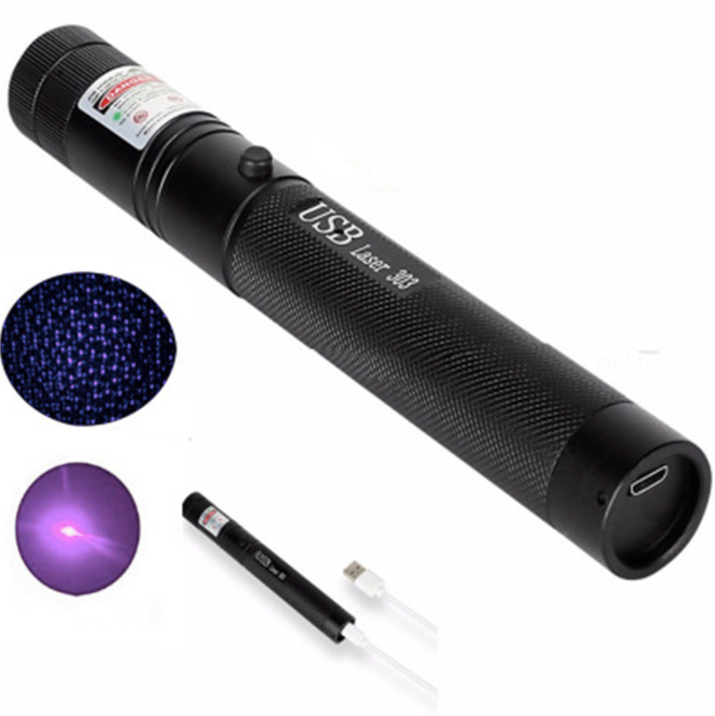 Zelara-Power Laserpekare 303 - Uppladdningsbar synlig USB-laserpekare med hög effekt