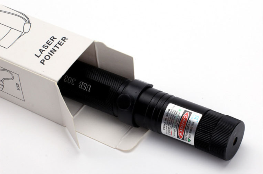 Zelara-Power Laserpekare 303 - Uppladdningsbar synlig USB-laserpekare med hög effekt