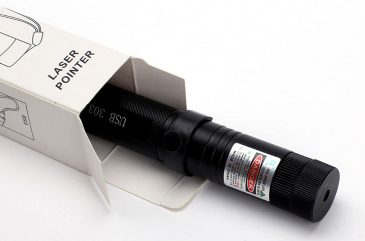 Zelara-Power Laserpekare 303 - Uppladdningsbar synlig USB-laserpekare med hög effekt