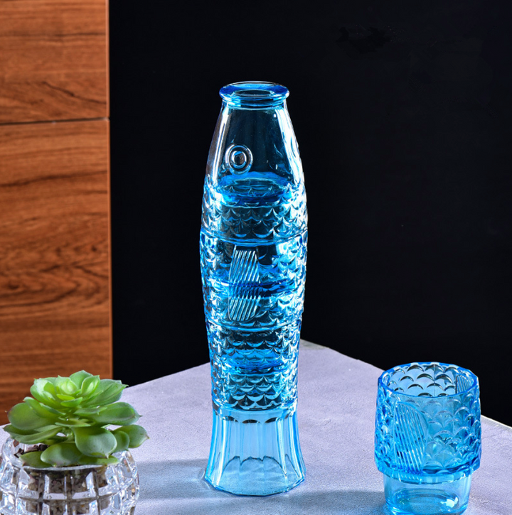 Färgglatt Glas Muggsset i Koi Fiskform - Rea