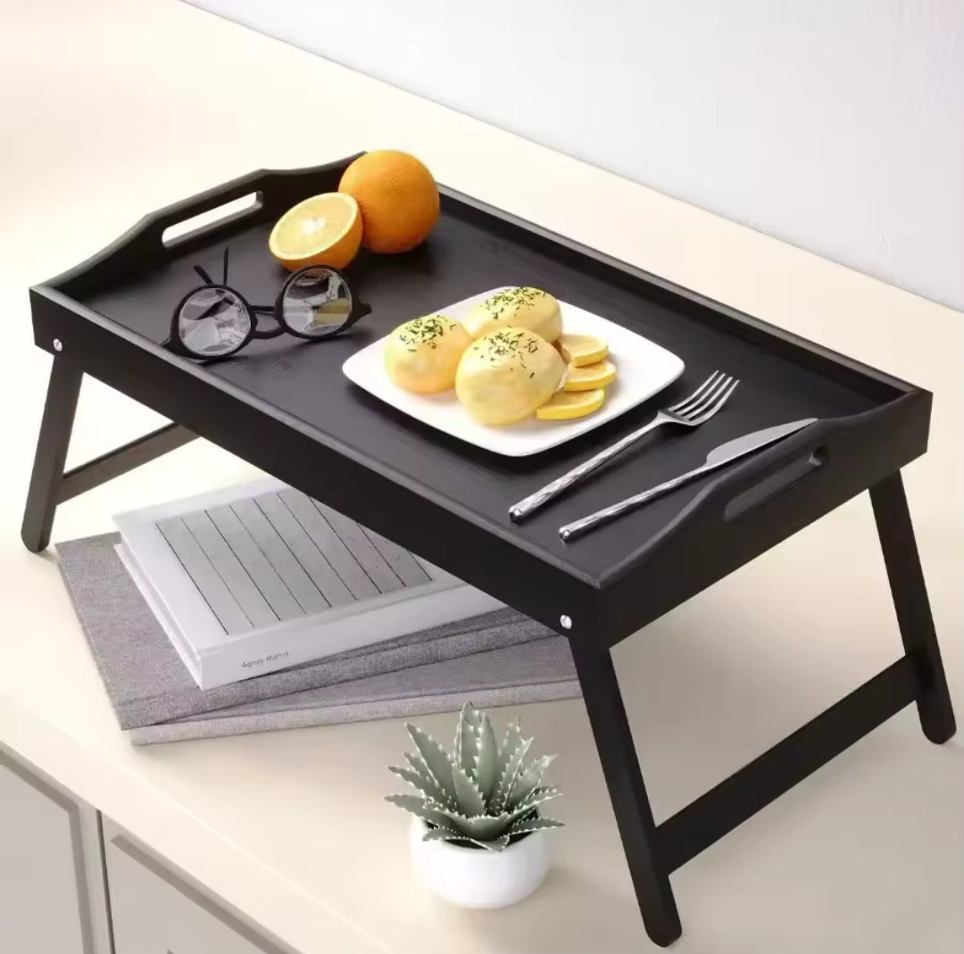 Fällbar Bambubricka
