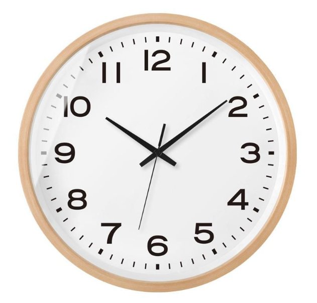 NordWood - Skandinavisk Trä Väggklocka Minimalistisk Design