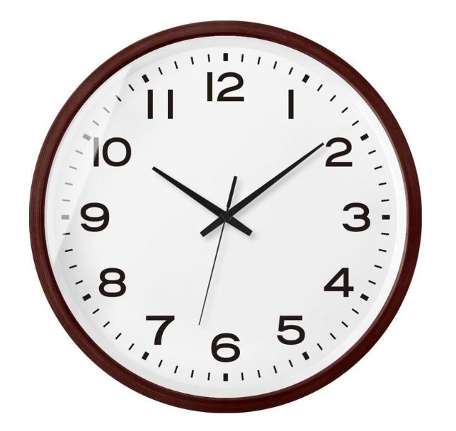 NordWood - Skandinavisk Trä Väggklocka Minimalistisk Design