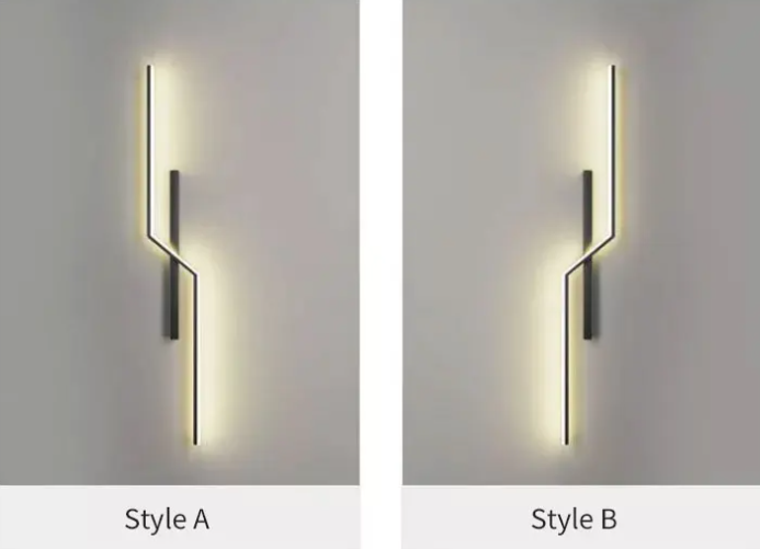 Lines Kreativ LED Modern Minimalistisk Vägglampa Dekorativa Vägglampor Belysning