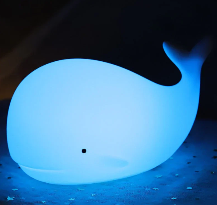 Charmig färgskiftande valnattlampa