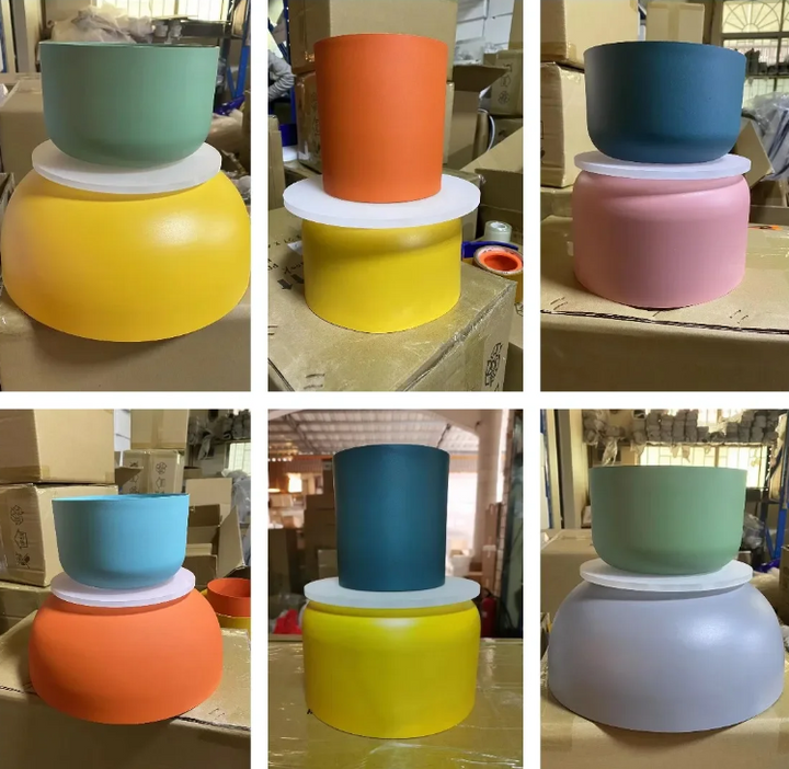 Nordisk färgglad Macaron 1-ljus LED Pendellampa