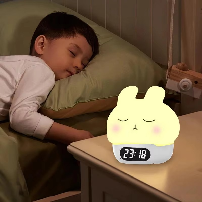 Bunny Digital Alarmklocka med Sömntränare och Nattlampa
