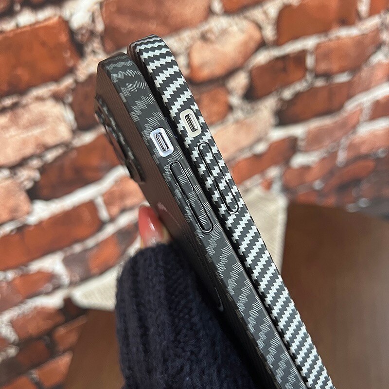 Kolfiber Magsafe Magnetisk iPhone-fodral