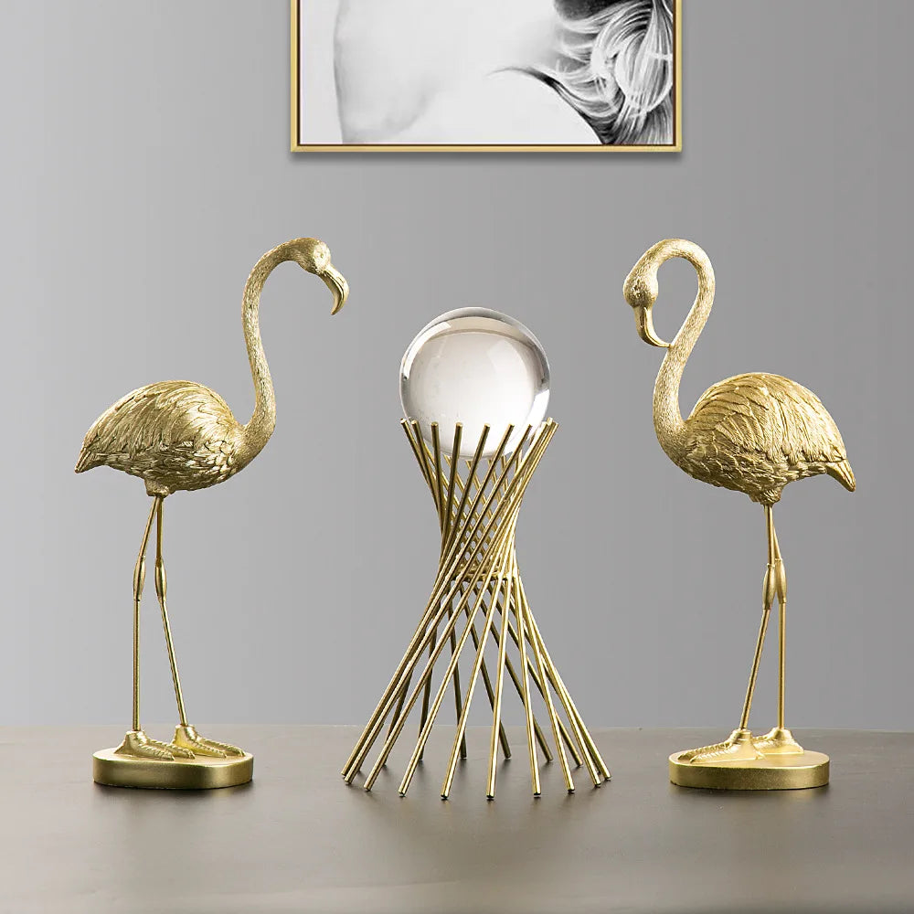 Nordisk Flamingo Figur Figur Staty Skulptur Vardagsrum Kontor Bröllop Fest Dekorationer Heminredning Dekorationsaccessoarer