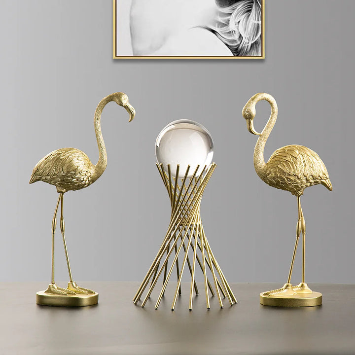 Nordisk Flamingo Figur Figur Staty Skulptur Vardagsrum Kontor Bröllop Fest Dekorationer Heminredning Dekorationsaccessoarer