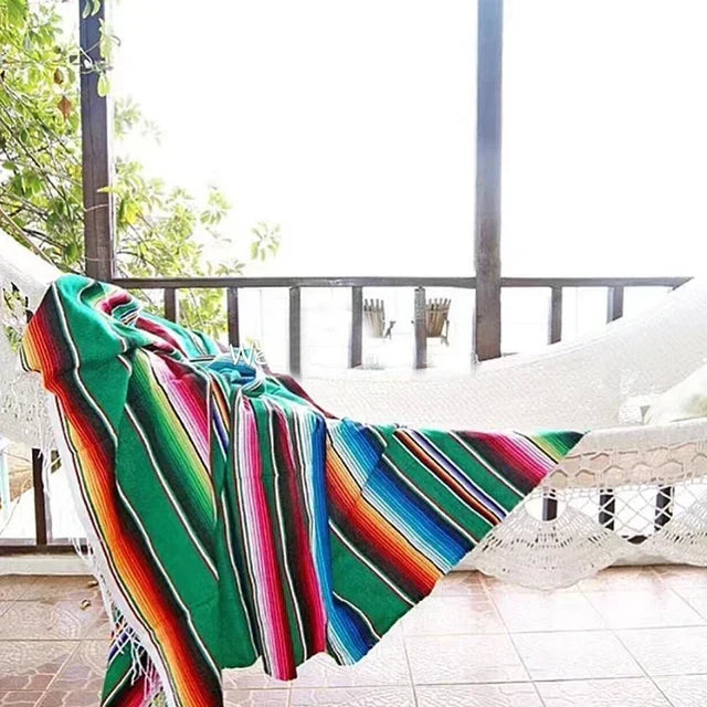 färgglad mexikansk Serape-filt