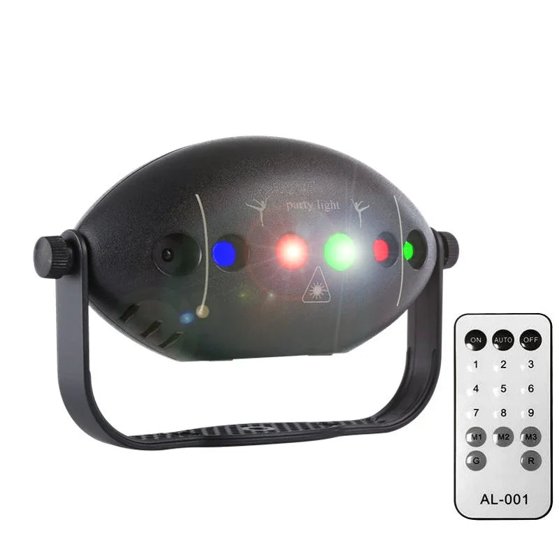 RGB Disco Lampor Scen DJ Fest Laserprojektor - Strobe Klubb Hem Juldekoration Lampa för Feststämning