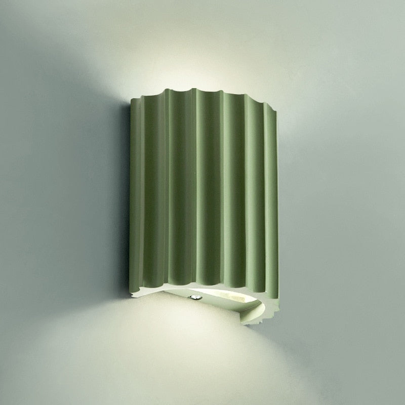Fällbar färg Resin LED Vägglampa