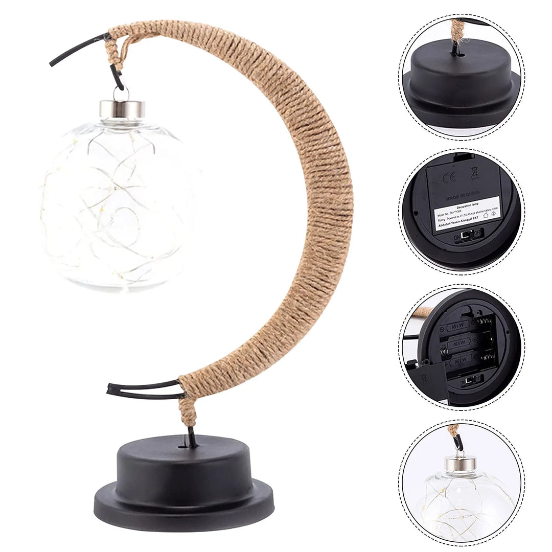 LED Lunar Lamp - Förhäxad Månljus Nattlampa för Sovrum, Barnrum &amp; Heminredning