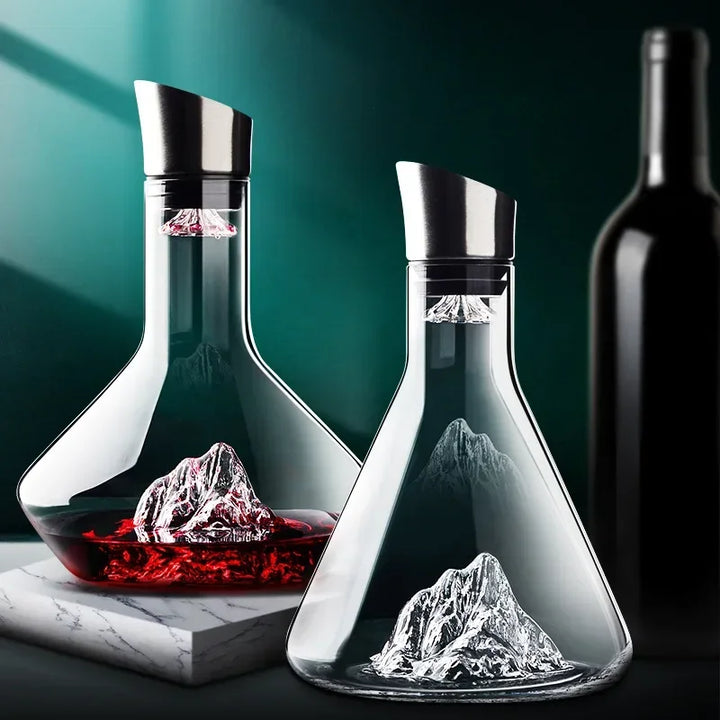 1500ml Iceberg Decanter Kreativ Blyfri Kristallmaterial Lyx Högkvalitativ Hemma Rödvinsdistributör Karaff Vinkanna
