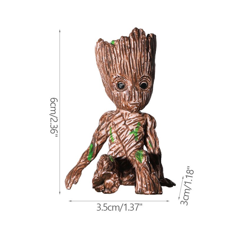 Tecknad Stor Miniatyrfigur: Lekfull Kontorsdekoration