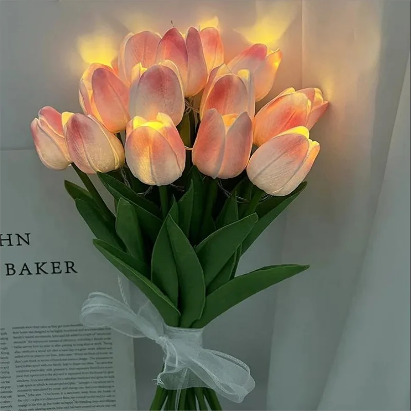 TulipGlow - Bärbar LED Tulpan Nattlampa