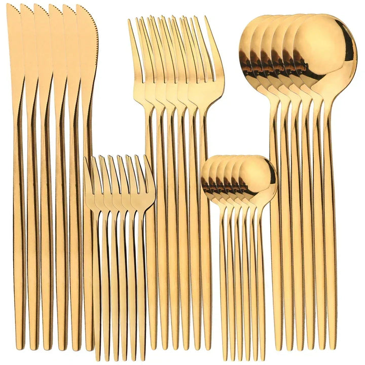 RoyalMirror – Lyxigt Guldbestickset
