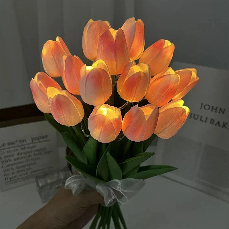 TulipGlow - Bärbar LED Tulpan Nattlampa