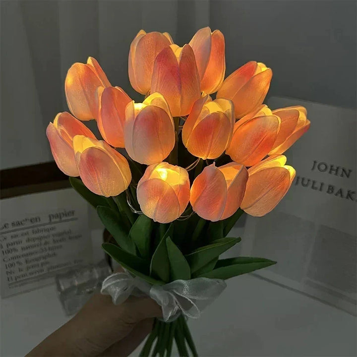 TulipGlow - Bärbar LED Tulpan Nattlampa