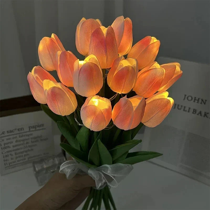 TulipGlow - Bärbar LED Tulpan Nattlampa