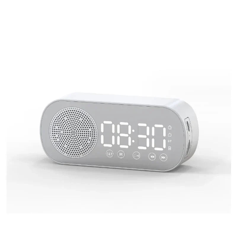 Digital väckarklocka med Bluetooth-högtalare och FM-radio
