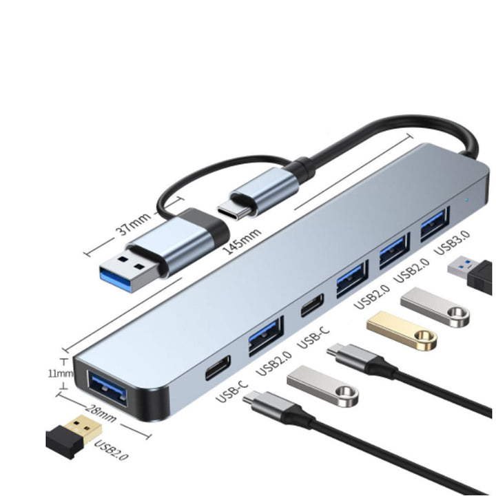 Thunderbolt 3 USB-C Hub med HDMI, PD, SD/TF för MacBook Air M1 och iPad Pro