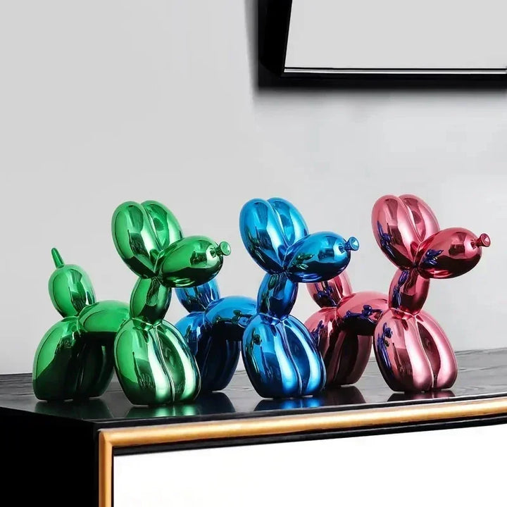 Nordisk Ballonghund Skulptur Resin Djur Ornament Konst Skulpturer och Figurer Hantverk Heminredning Rum Skrivbordsaccessoarer