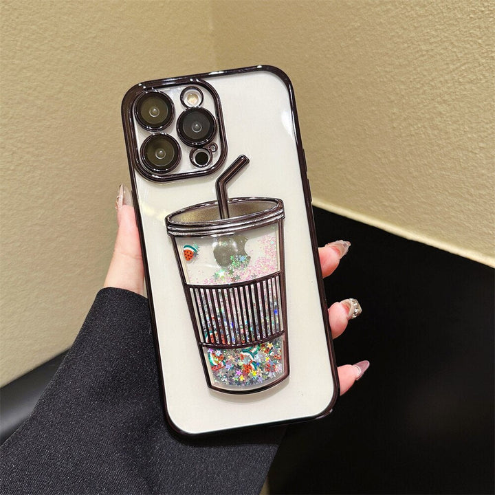 Glitter Star Drink Cup iPhone-fodral