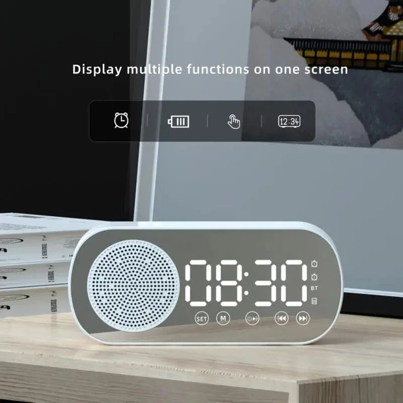 Digital väckarklocka med Bluetooth-högtalare och FM-radio