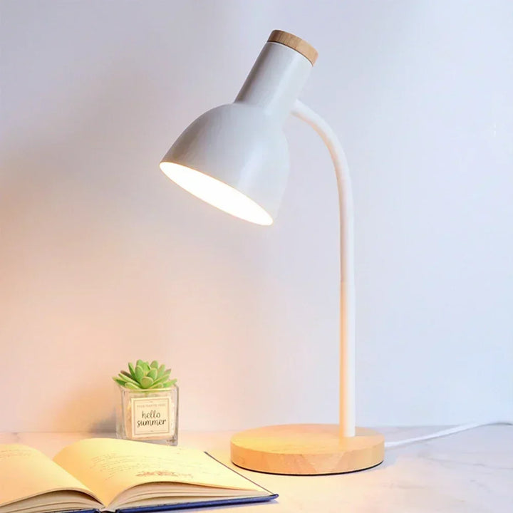 Höst- och Vinterbelysning | Nordisk Kreativ Träkonst Järn LED Skrivbordslampa - Moxie