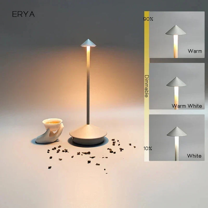 Uppladdningsbar Bordslampa Kreativ Matplats Touch Led Pina Pro Bordslampa Hotell Bar Kaffe Skrivbordslampa Dekorativ Skrivbordslampa