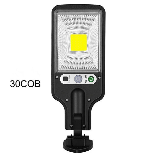 Solvägglampa med Rörelsesensor | Trädgårds- och Gatubelysning | LED Solbelysning - DoorLed