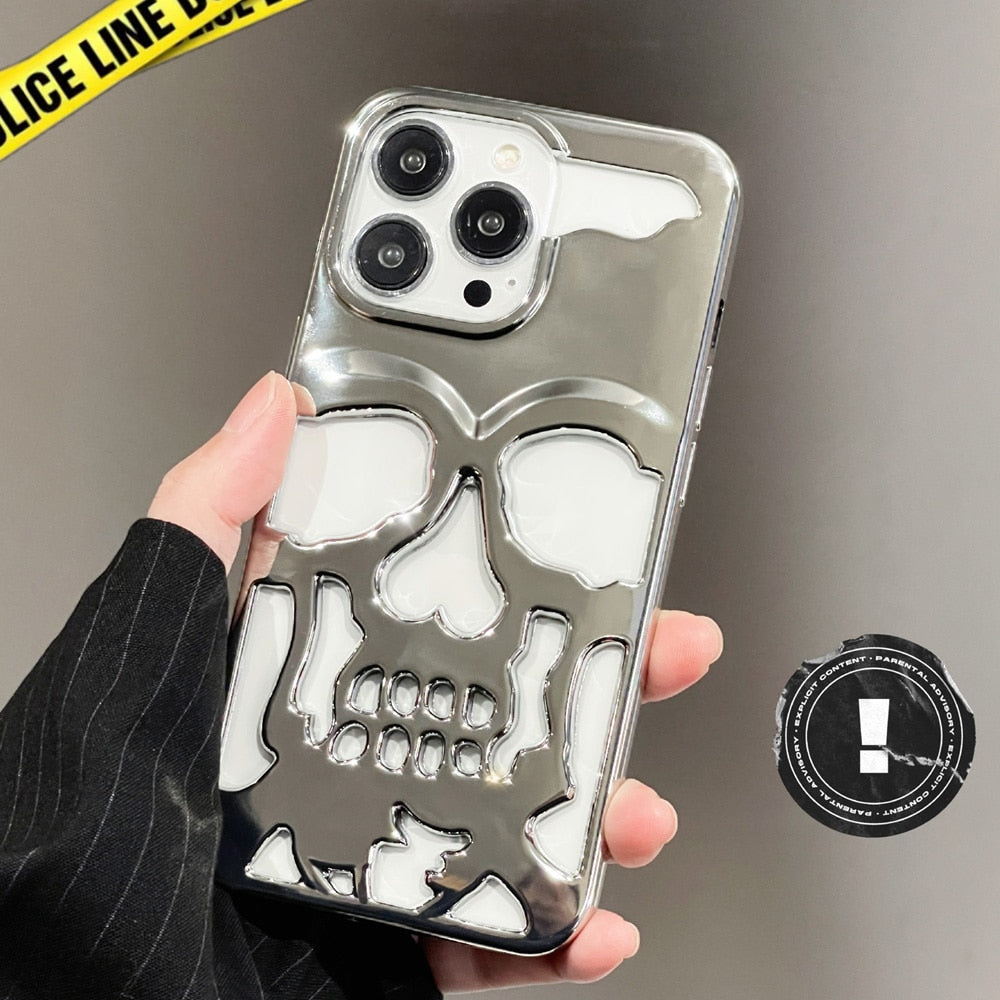 Gothic Midnight Skull Telefonfodral
