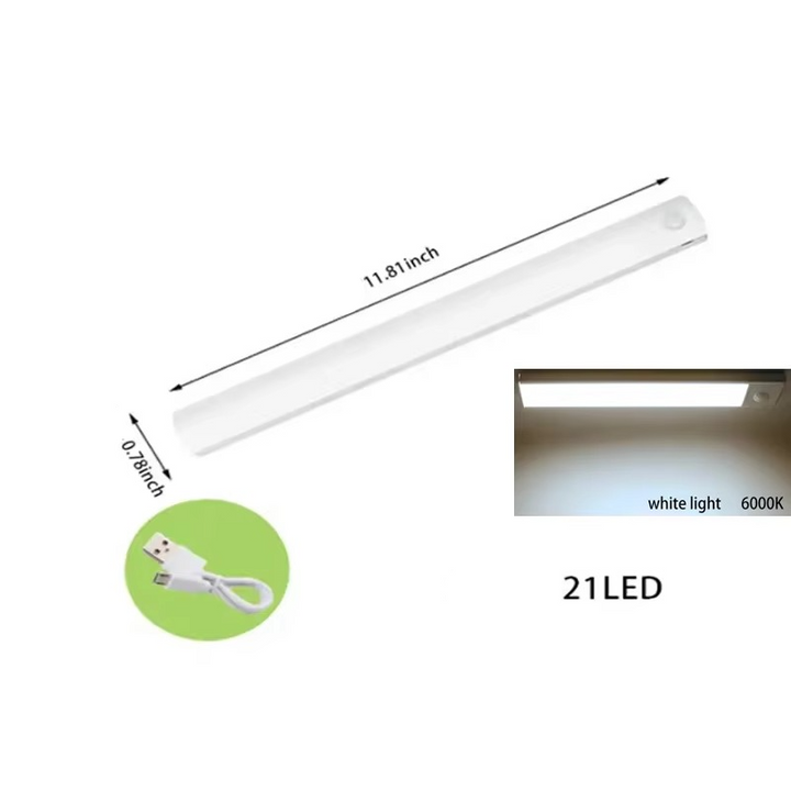 Smart Sensor LED Nattljus - Rörelsesensor, Dimmbar &amp; Uppladdningsbar